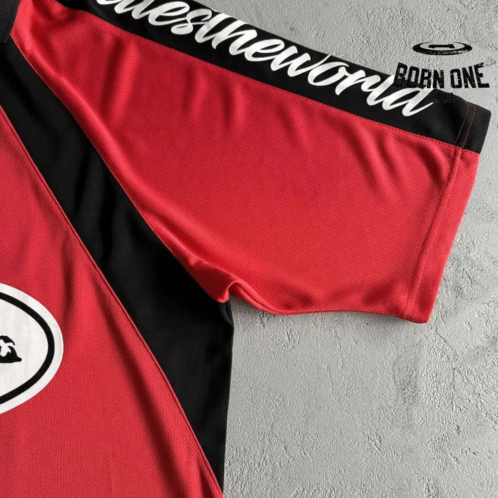 Camiseta Corteiz Alcatraz Football Vermelha