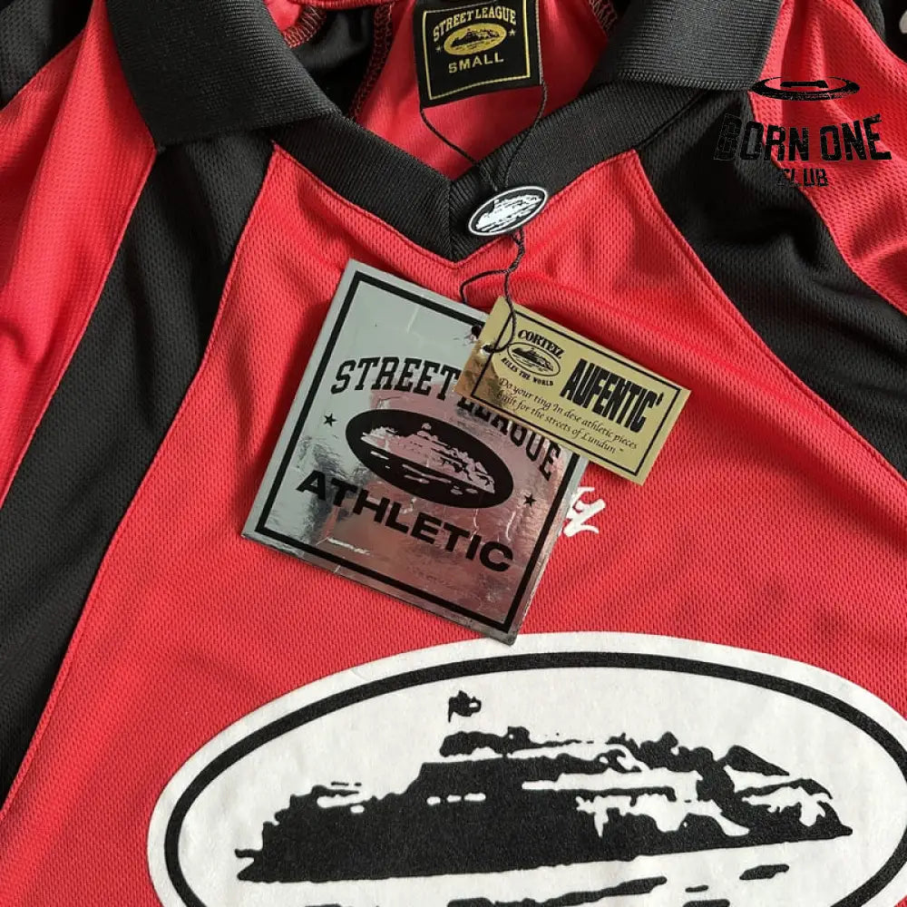 Camiseta Corteiz Alcatraz Football Vermelha