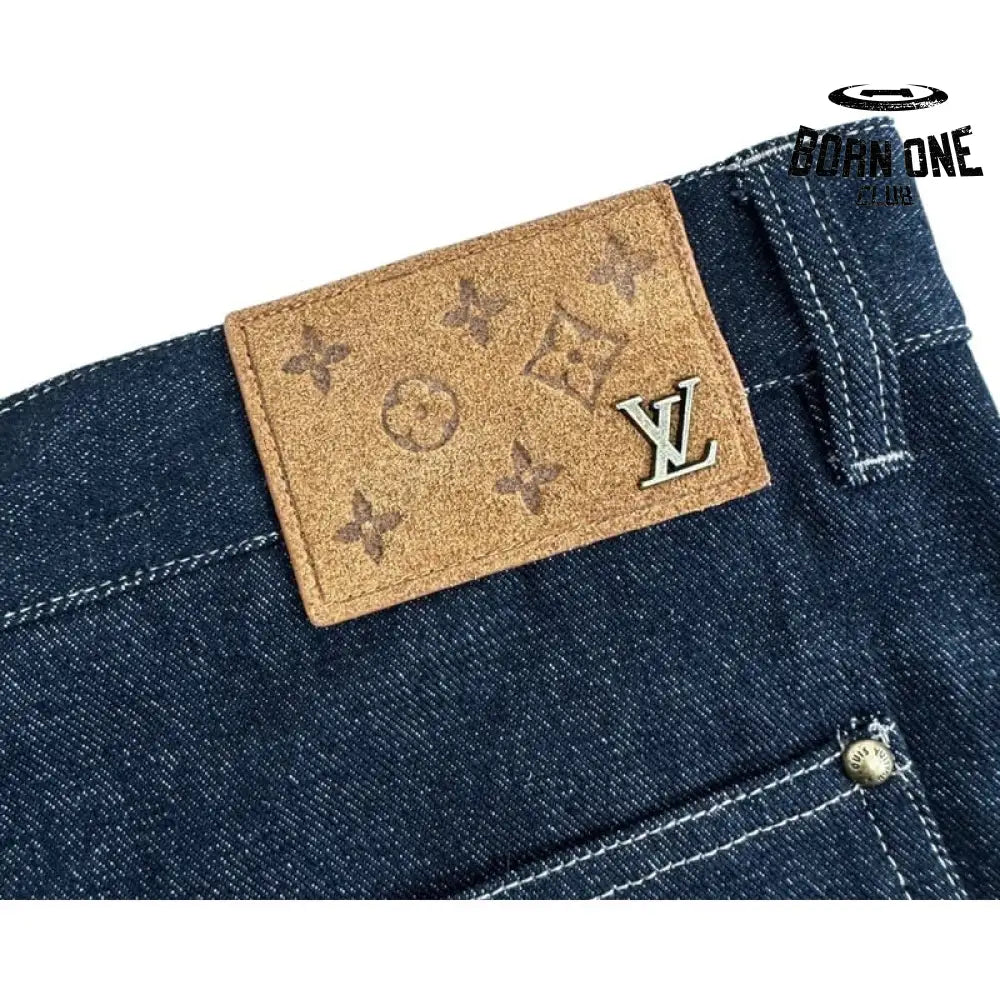 Calça Louis Vuitton Monogram Flower Denim