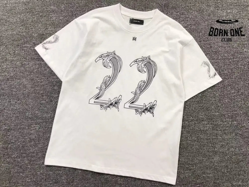 Camiseta Amiri 22 Logo-Print White
