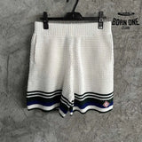 Conjunto Casablanca Crochê Branco e Azul