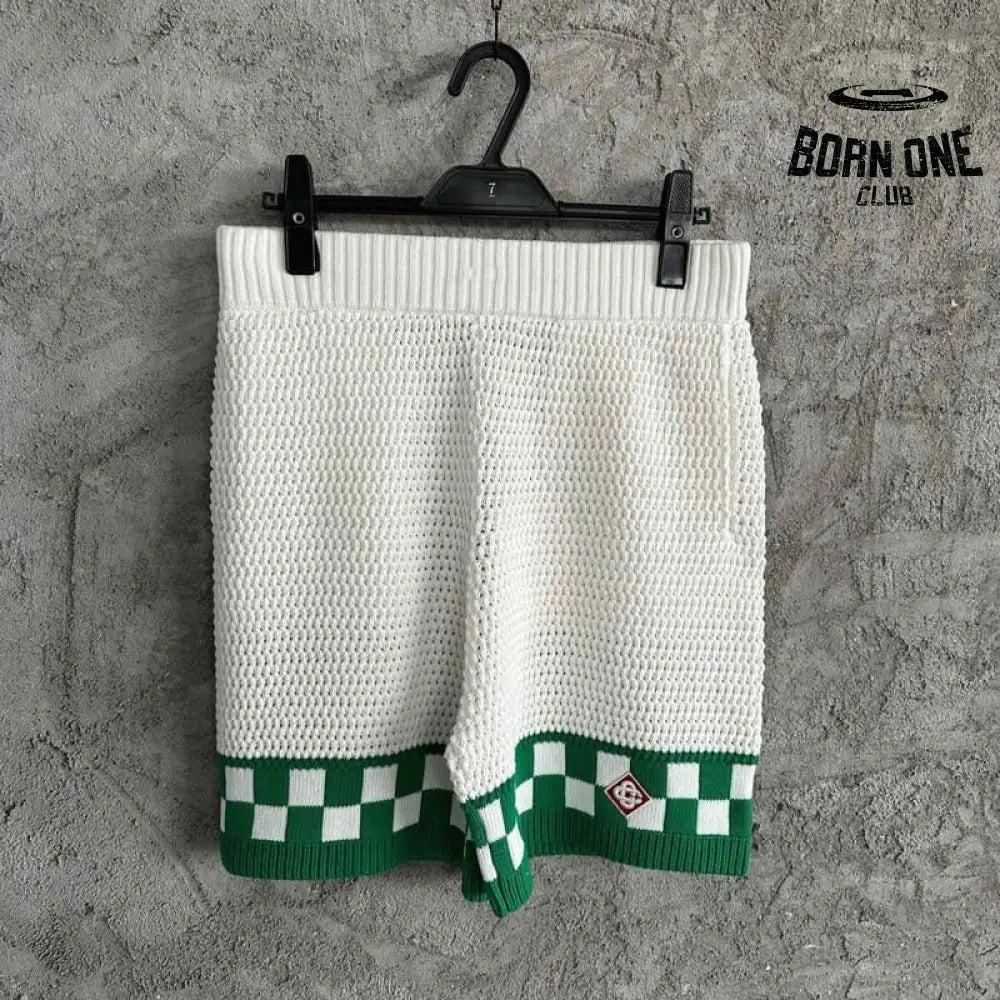 Conjunto Casablanca Crochê Branco/Verde