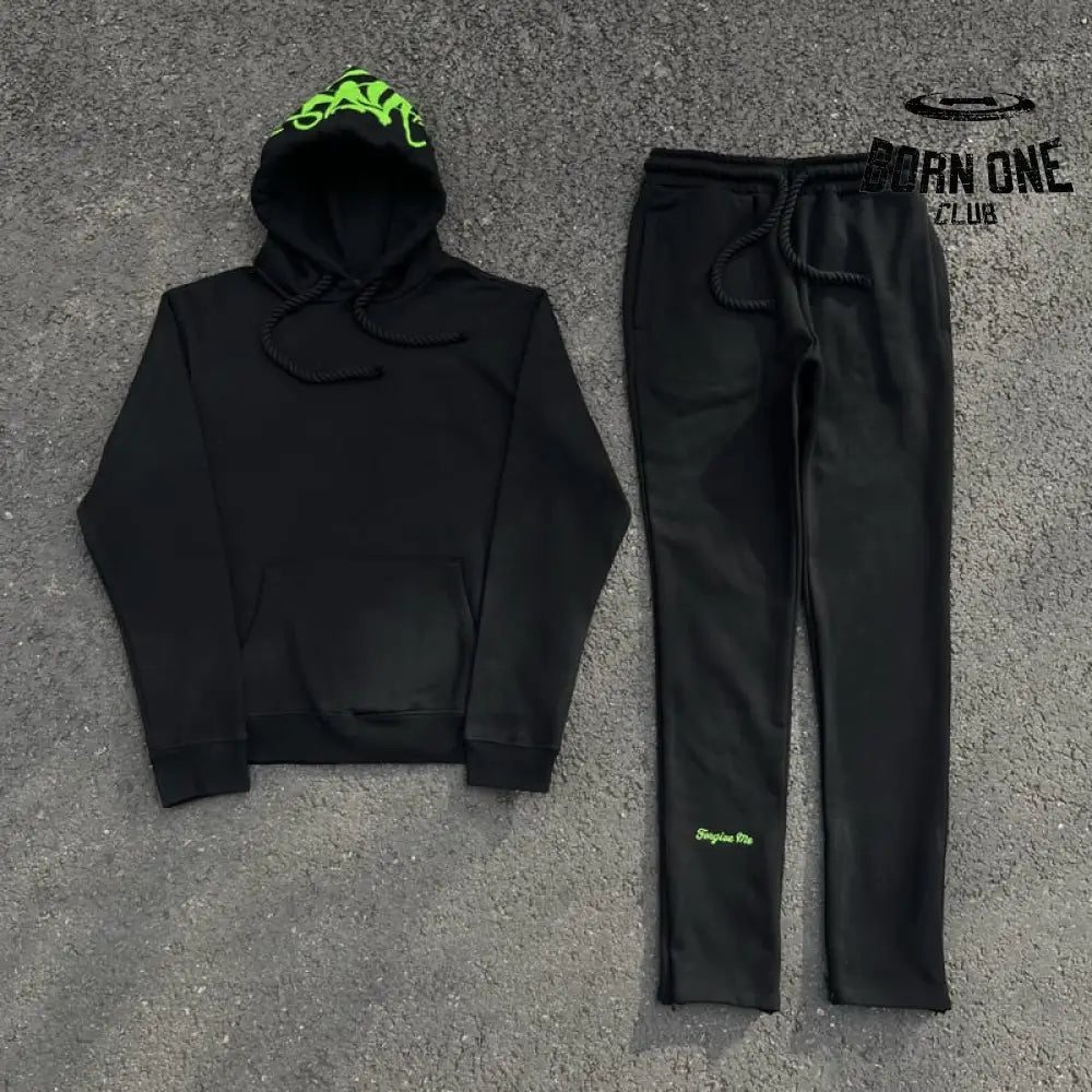 Conjunto Synaworld Logo Black Green