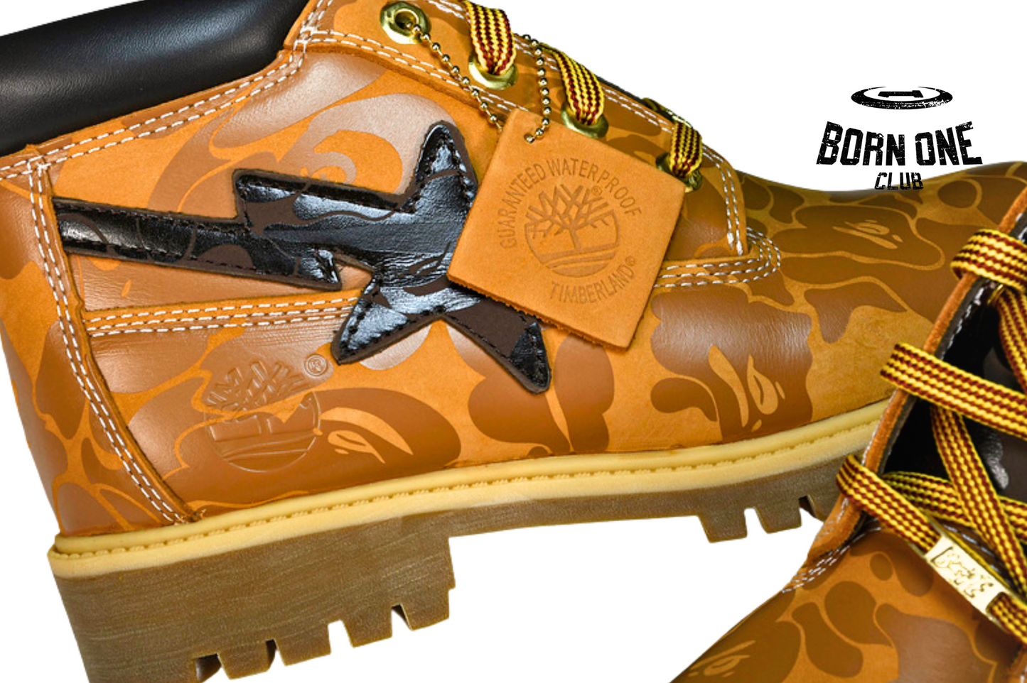 Bota Timberland Yellow Boot Bape Collab