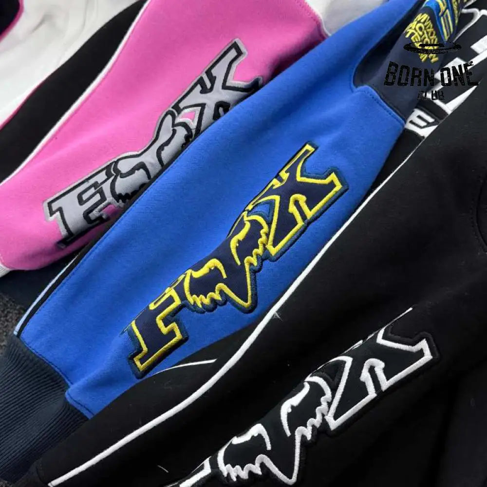 Jaqueta Supreme x Fox Racing Zíper Hooded Pink