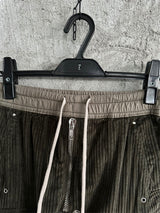 Rick Owens DRKSHDW Cargo Calça Green Cotelê (Alta Qualidade)