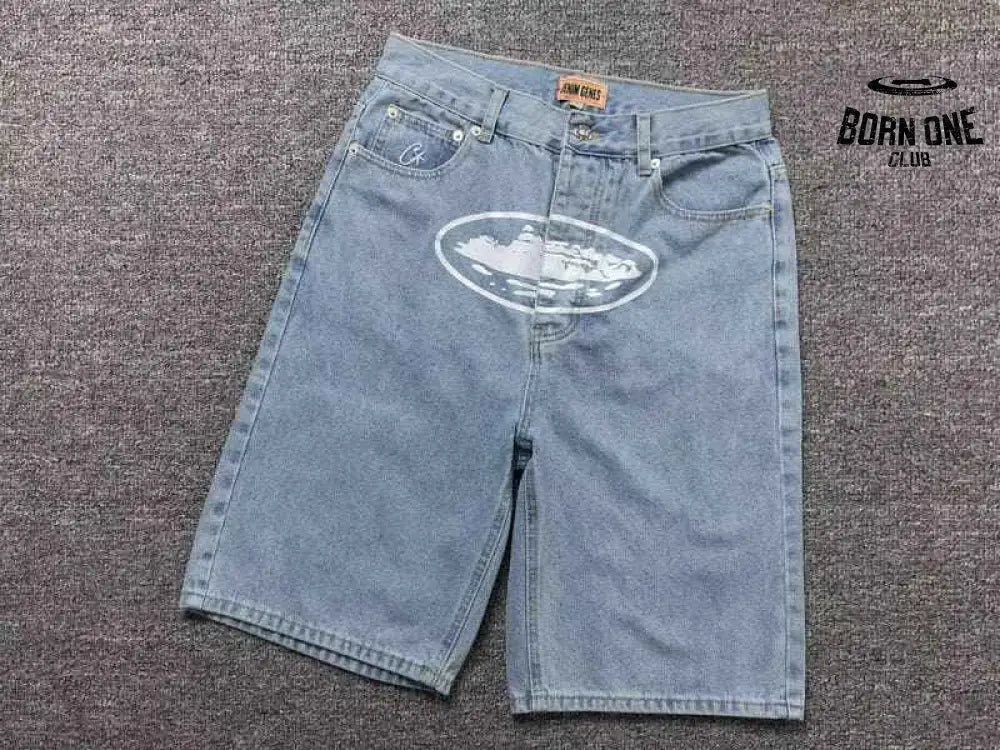 Shorts Corteiz Alcatraz Denim Washed