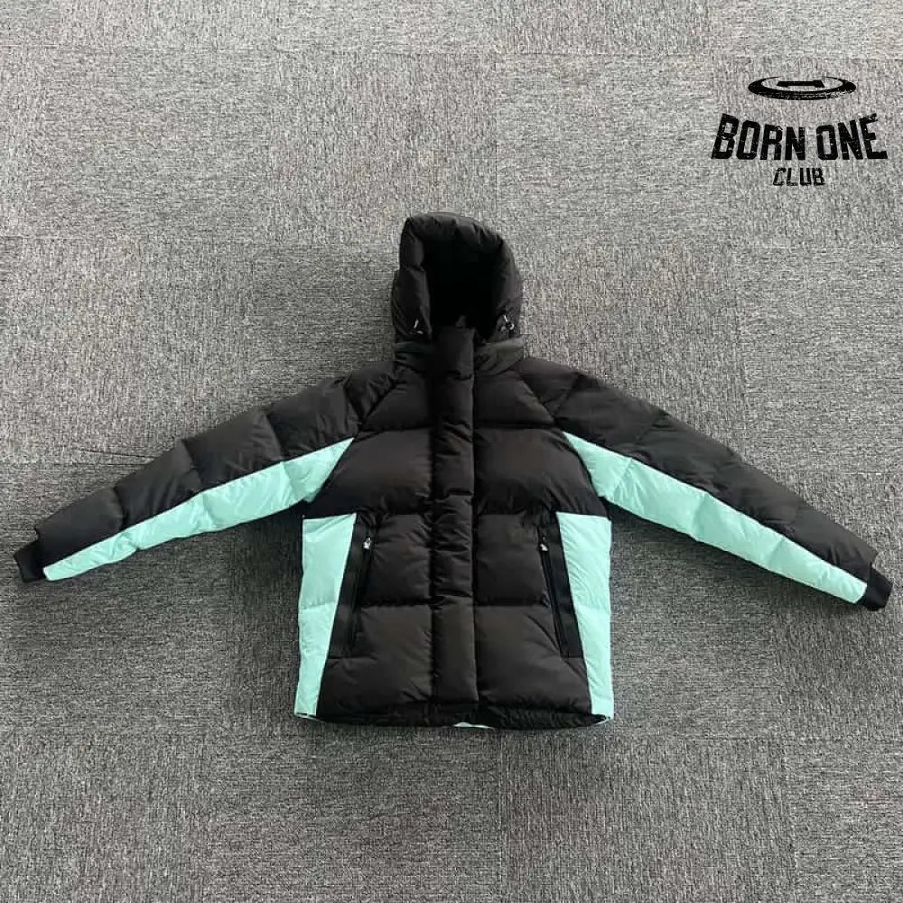 Jaqueta Puffer Synaworld Preto/Azul