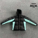 Jaqueta Puffer Synaworld Preto/Azul
