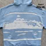 Jaqueta Corteiz Hybrid Knit Alcatraz Azul