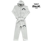 Conjunto Moletom Corteiz Arch Cinza