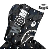 Bape Shark Polka Dot Moletom Zíper