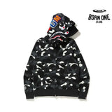 Bape Shark Moletom Zíper (Glow in the dark)