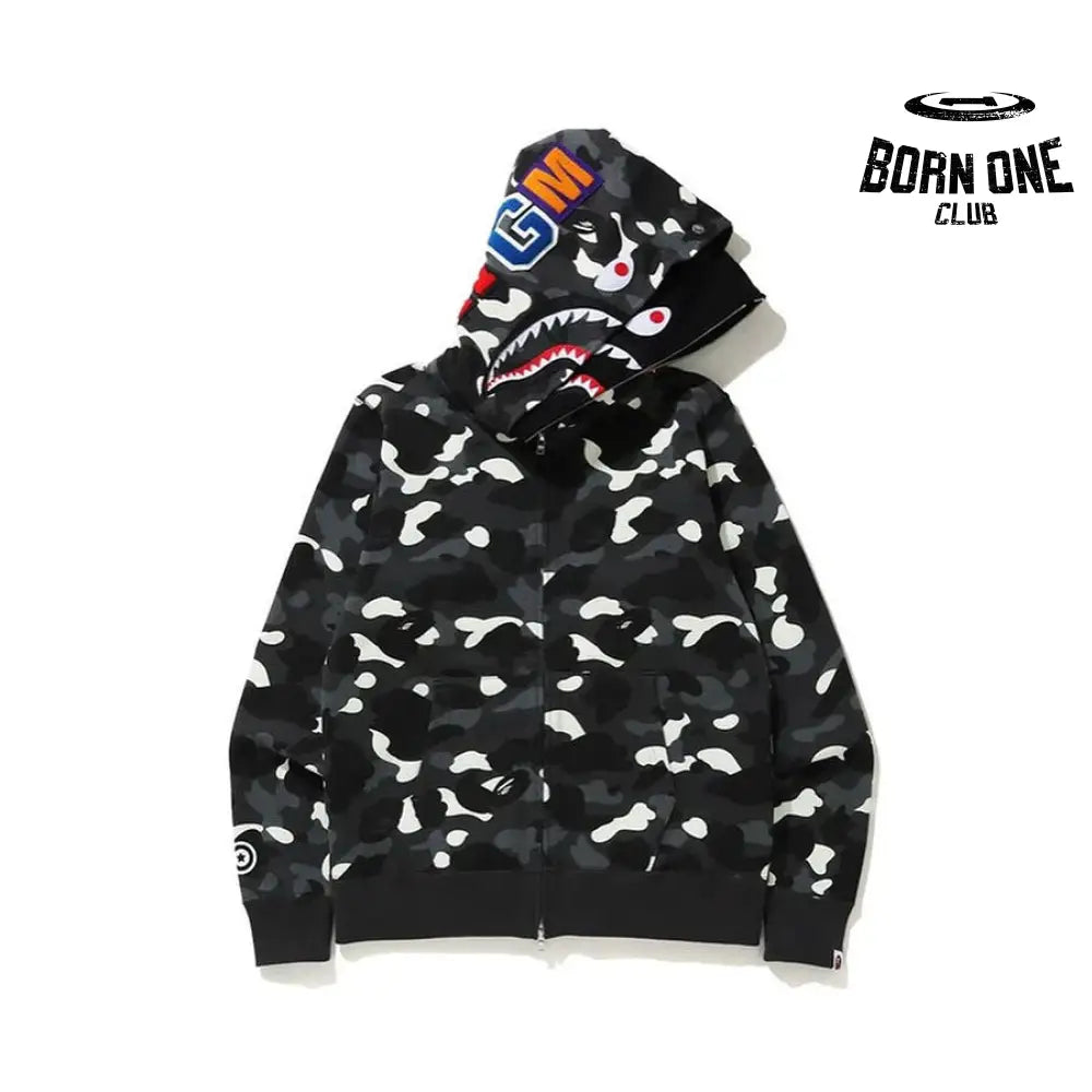Bape Shark Moletom Zíper (Glow in the dark)