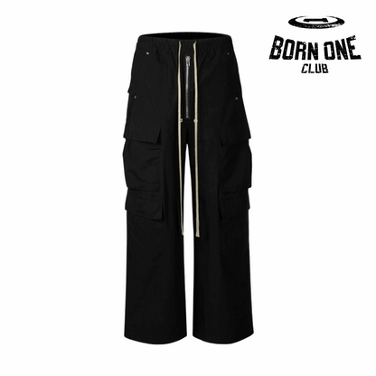 Rick Owens DRKSHDW Cargo Calça Black (Alta Qualidade)