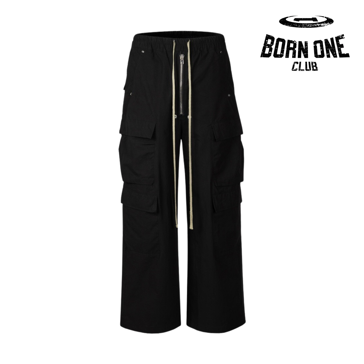 Rick Owens DRKSHDW Cargo Calça Black (Alta Qualidade)