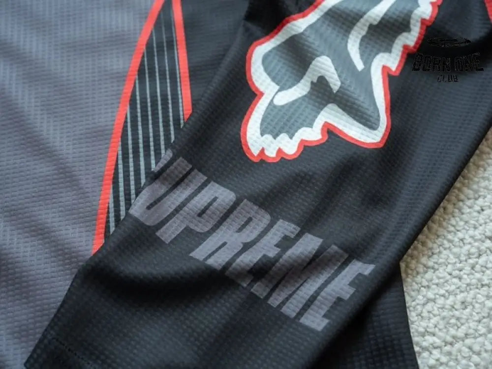 Camisa Fox Racing x Supreme DMX Snow Black