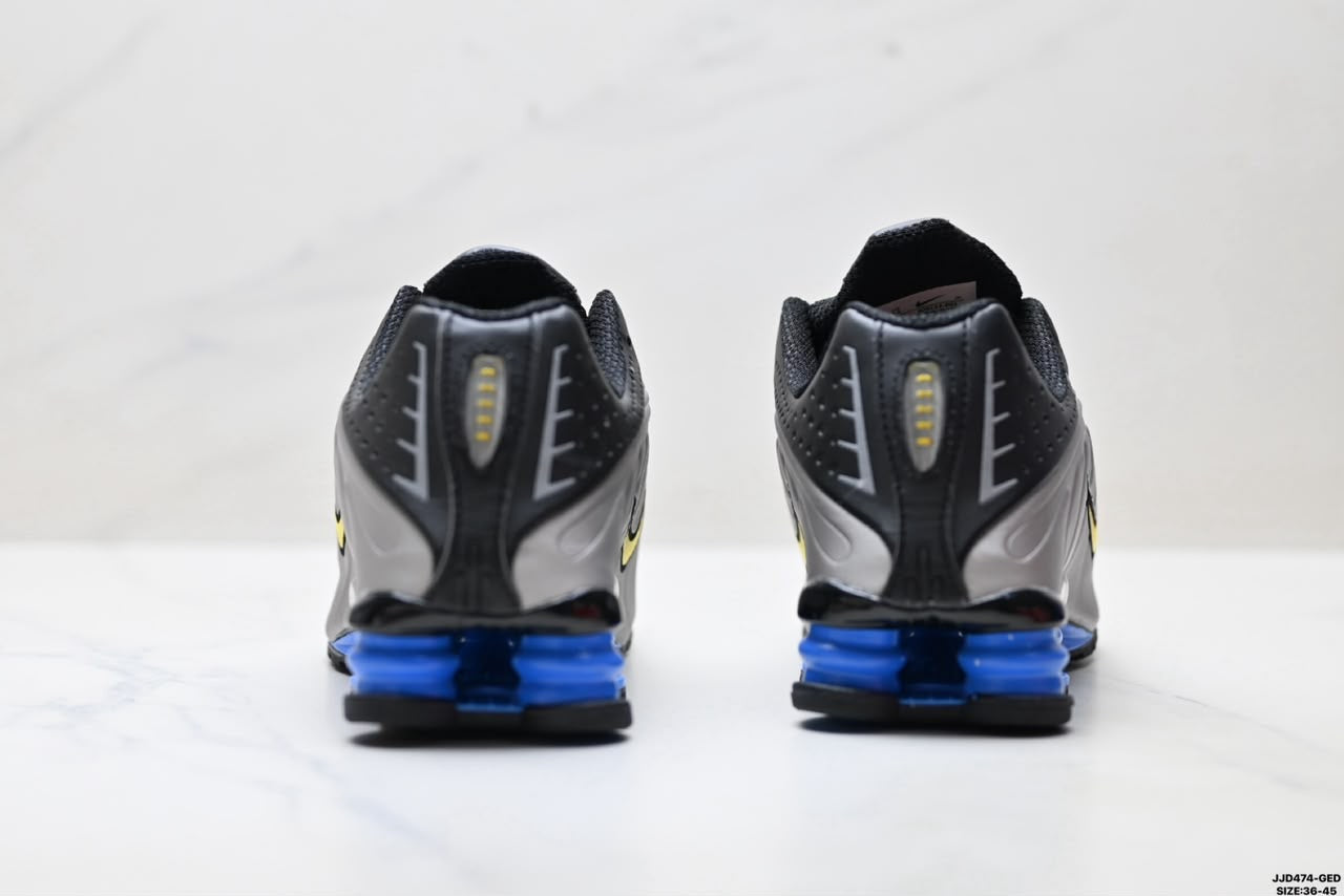 Nike Shox R4 “Brazil” Cinza/Preto/Azul