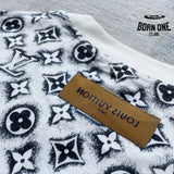 Camiseta Louis Vuitton Monogram White Deep Black