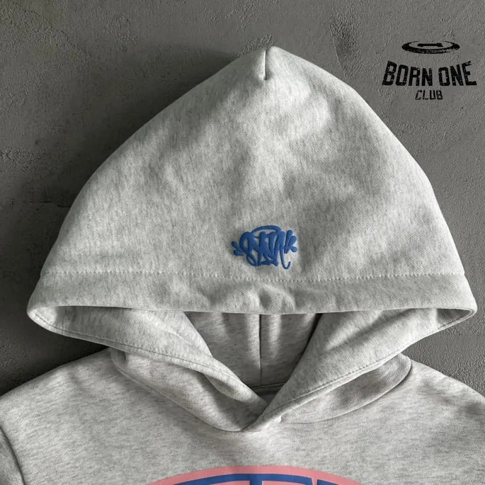 Conjunto Syna World College Logo Cinza/Rosa