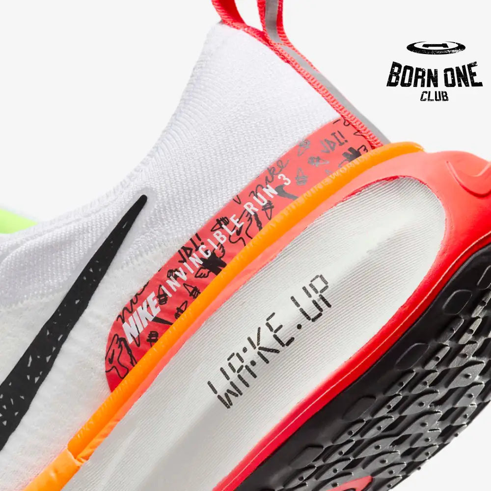 Nike Invincible Run 3 White Bright Crimson