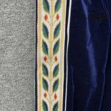 Conjunto Casablanca Veludo Logo Azul