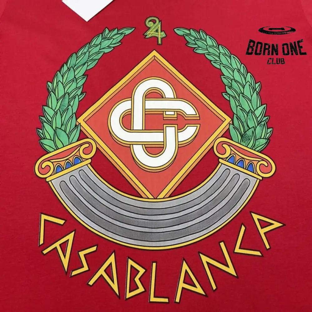 Camiseta Casablanca Casa Crest Vermelha