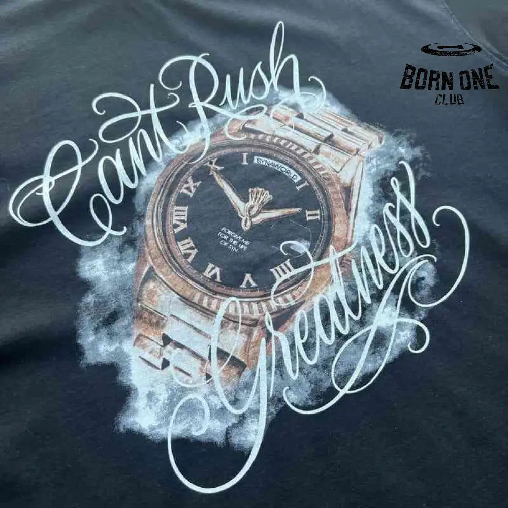Camiseta Syna World "Can’t Rush Greatness" Preta