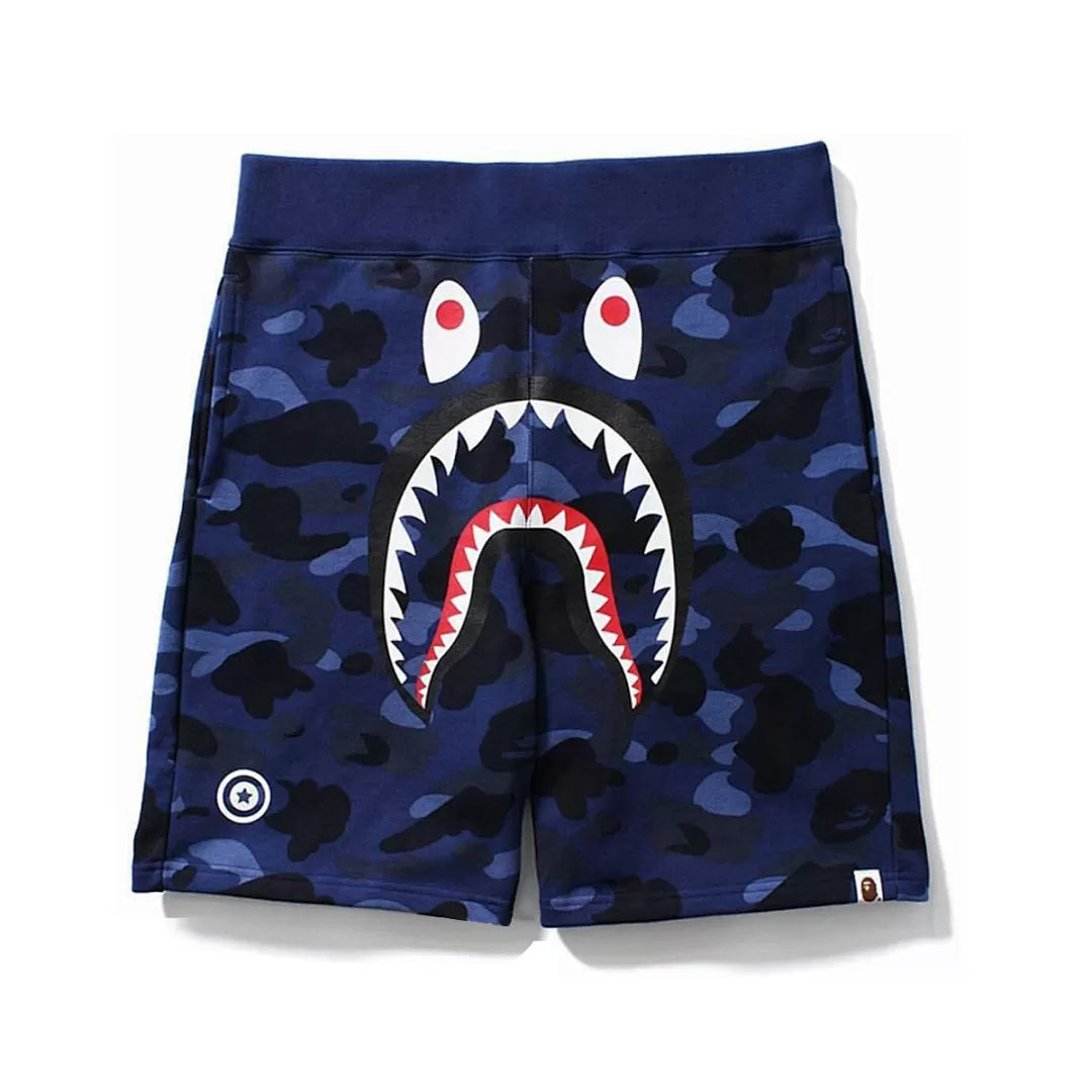 Bape Shorts Azul Escuro