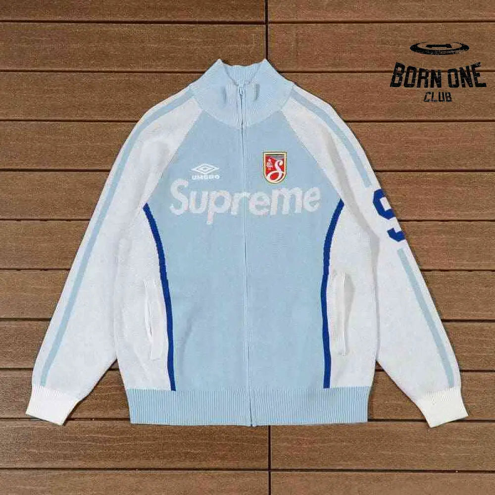 Jaqueta Supreme x Umbro Zíper Light Blue