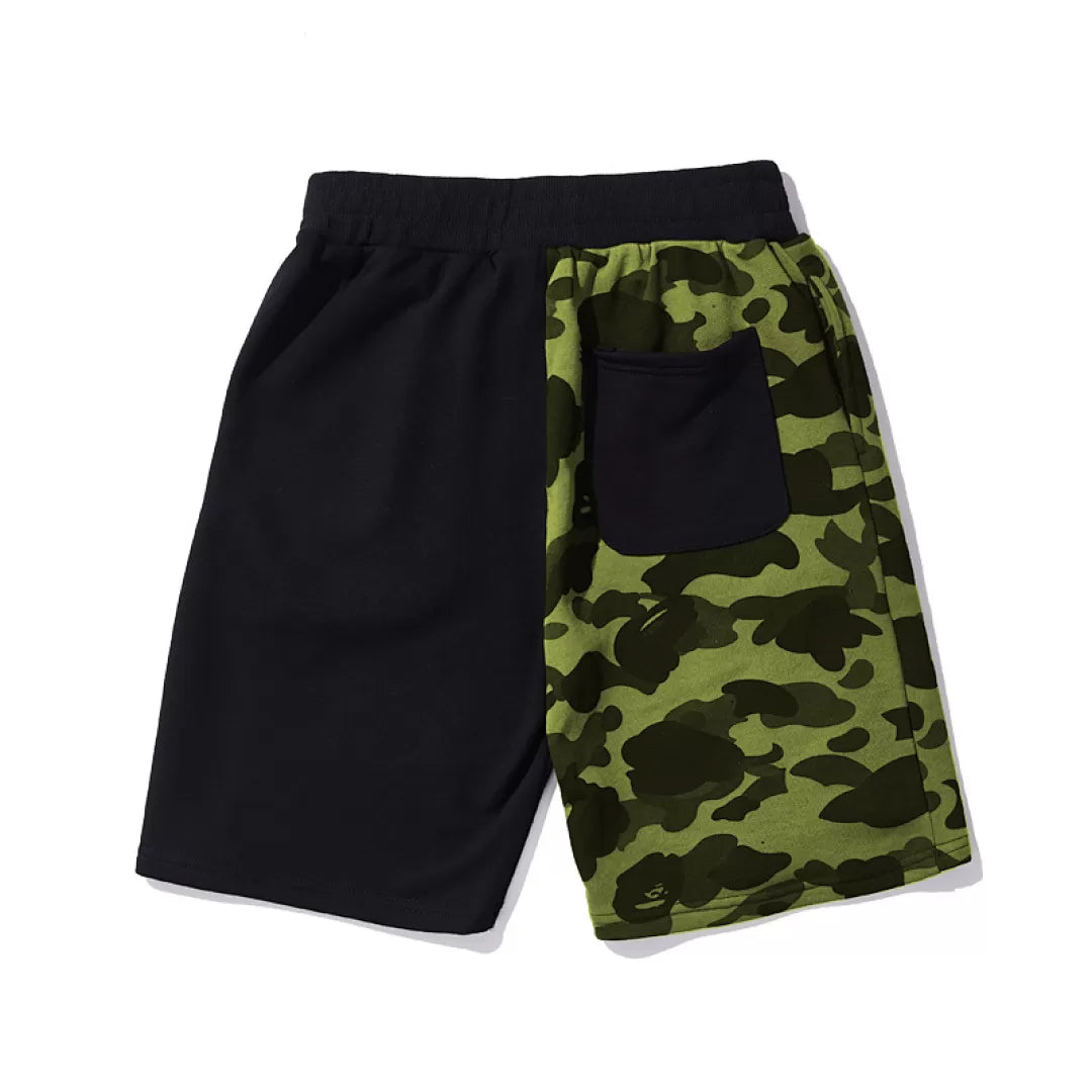 Bape Shorts Black and Green