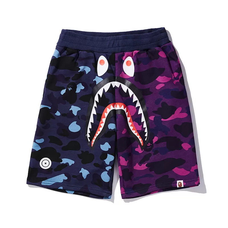 Bape Shorts Purple and Blue