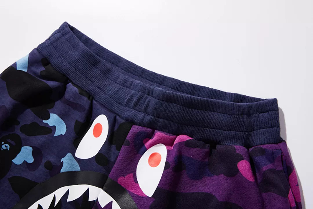 Bape Shorts Purple and Blue