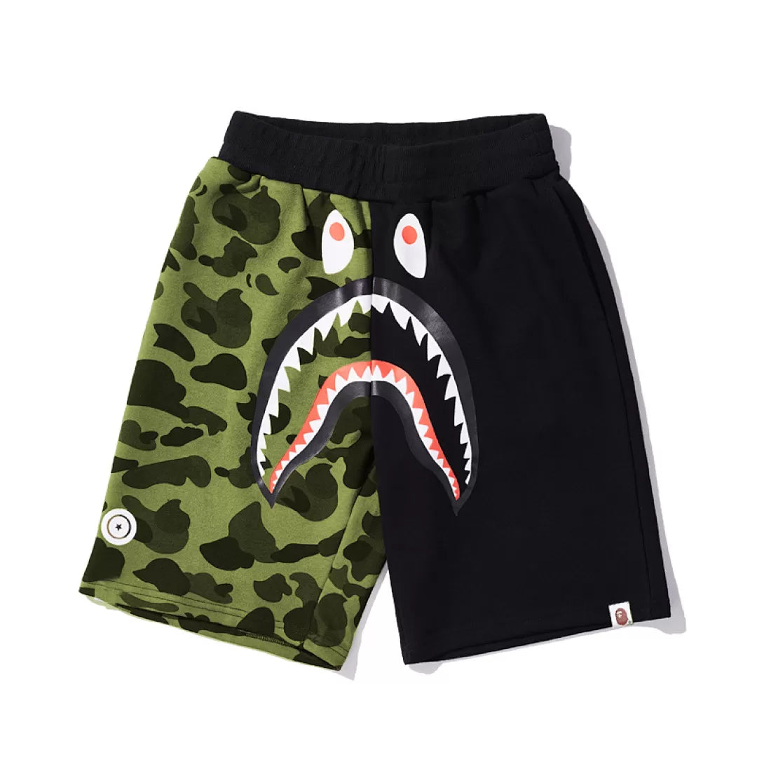 Bape Shorts Black and Green