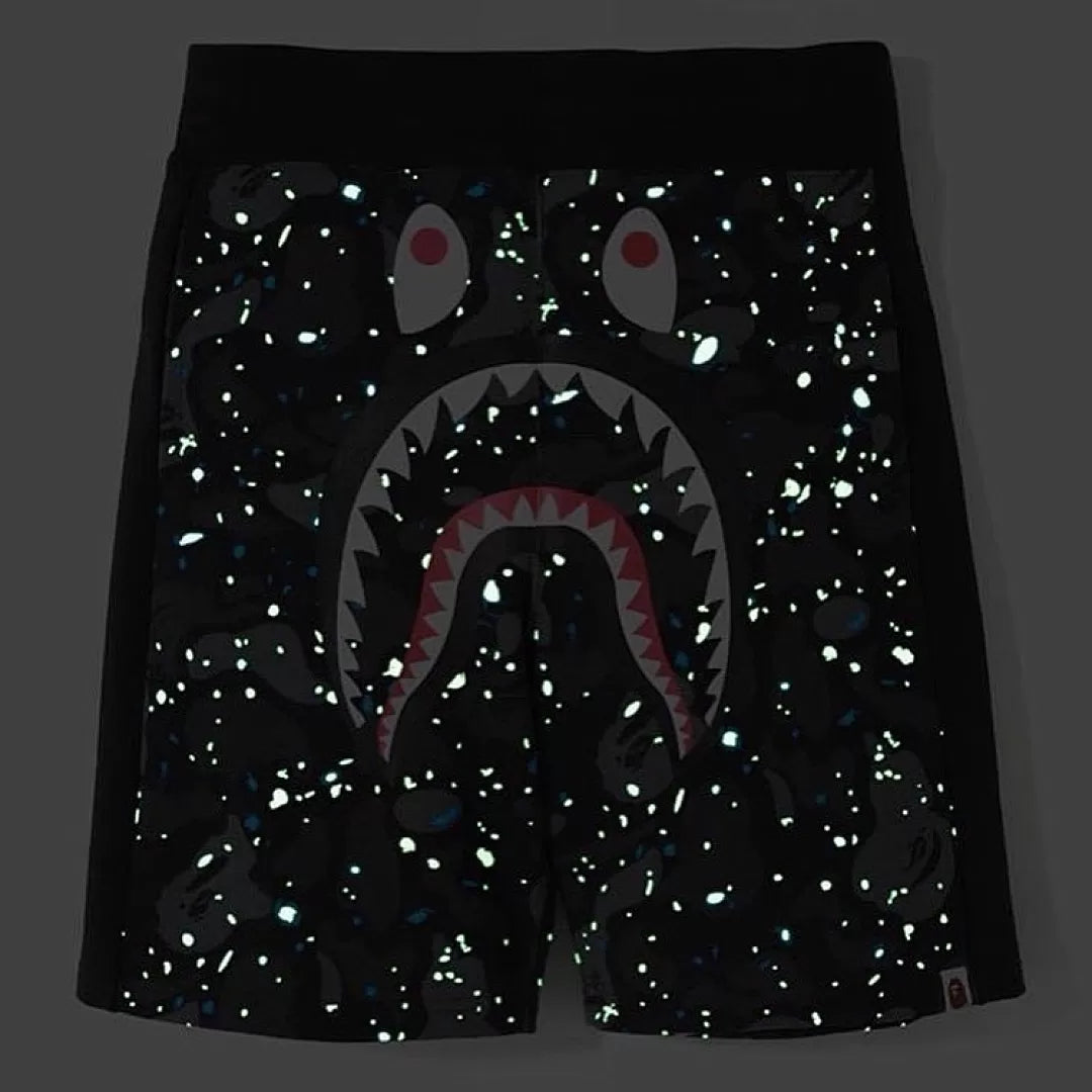 Bape Shorts Black Glow in the Dark