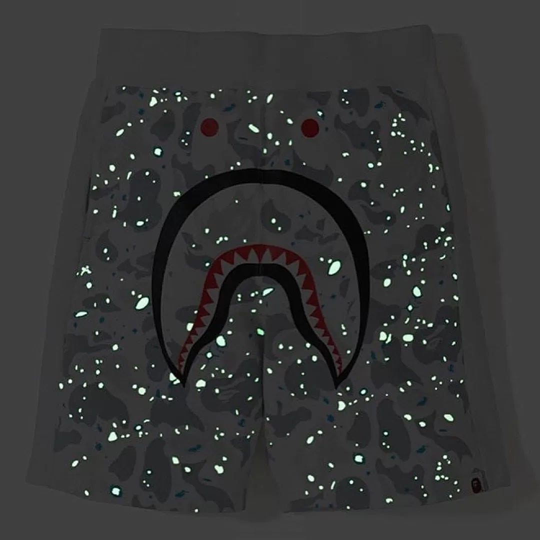 Bape Shorts White Glow in the Dark