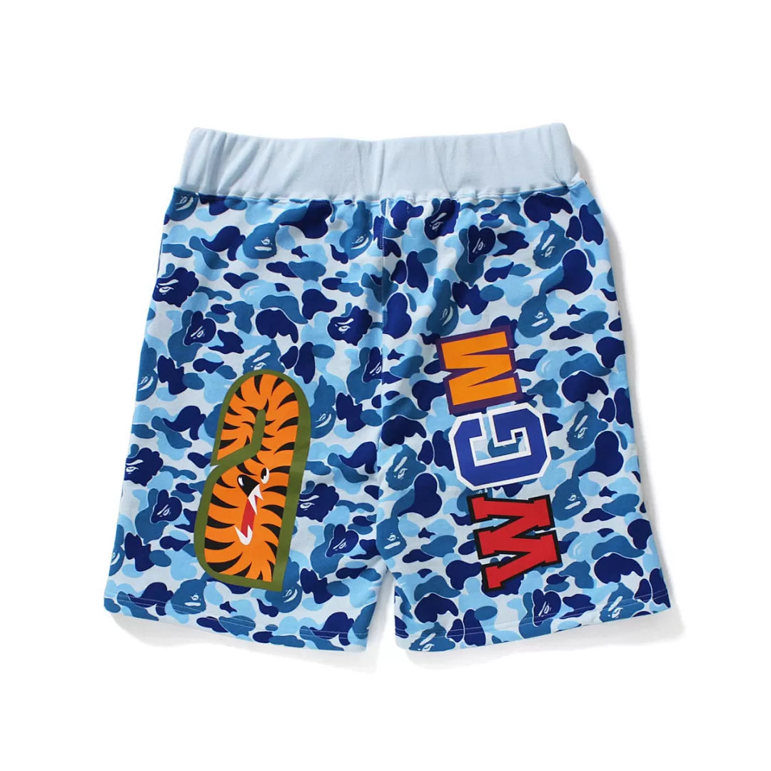 Bape Shorts Azul Claro