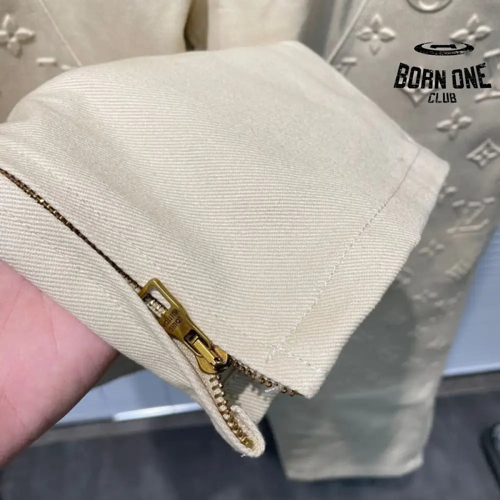 Calça Louis Vuitton Monogram Workwear Carpenter Cream