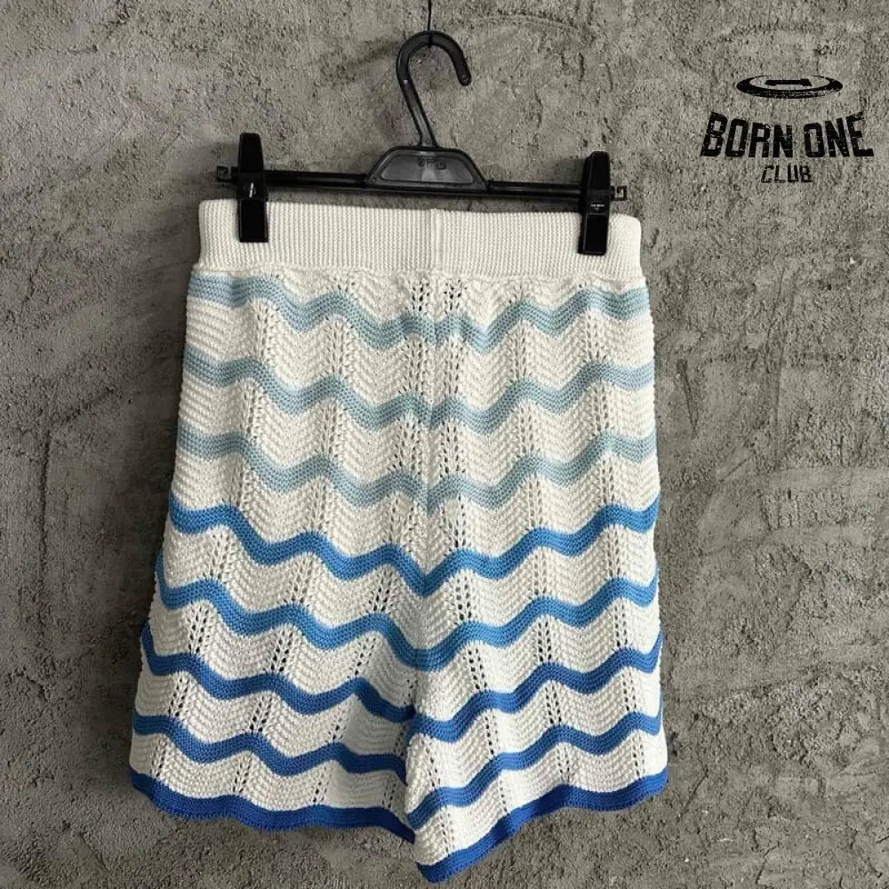 Conjunto Casablanca Crochê Gradiente Azul