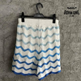 Conjunto Casablanca Crochê Gradiente Azul