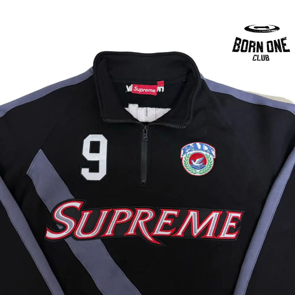 Conjunto Supreme Equipe Half Zip Preto