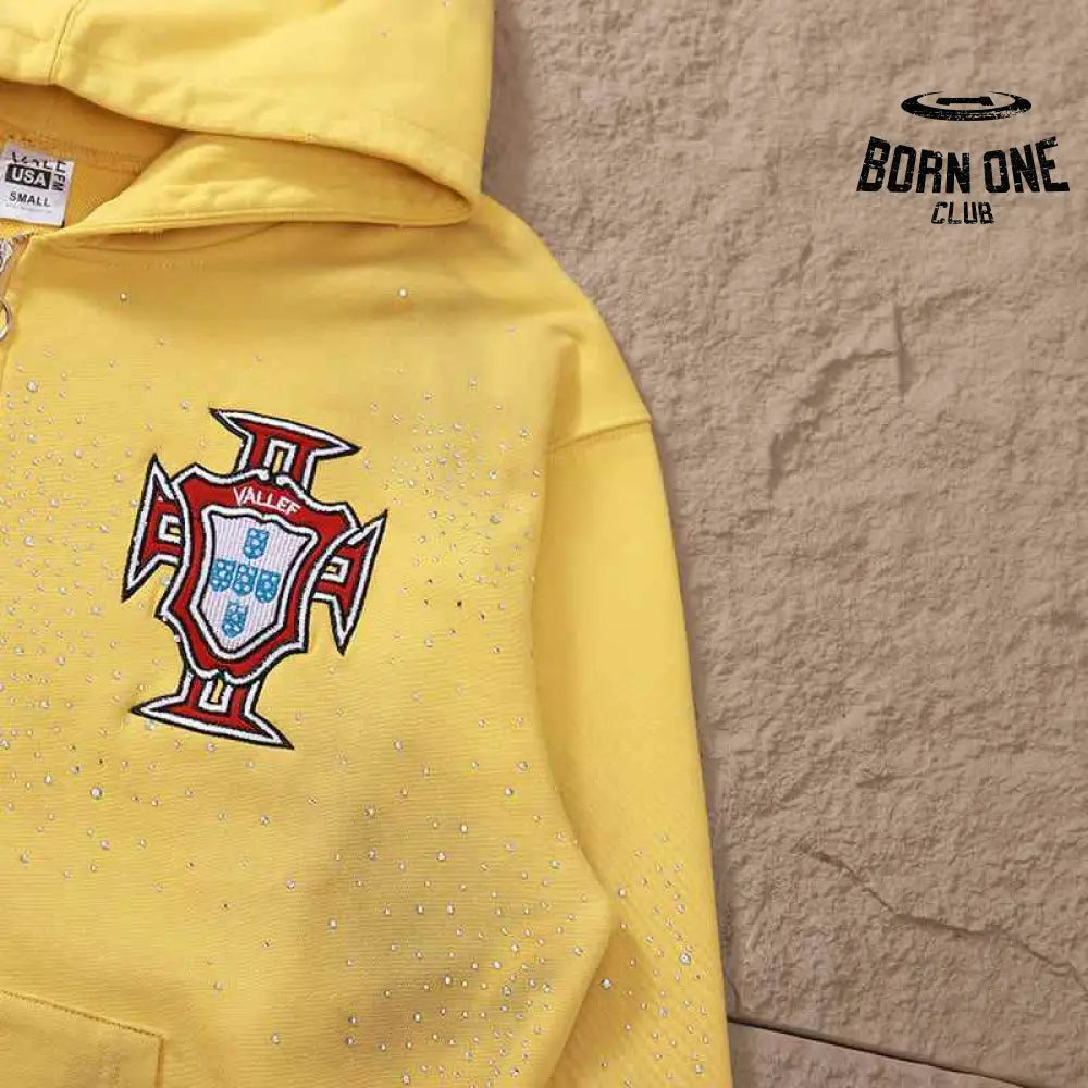 Moletom Vale Forever Sun Custered Zíper Yellow