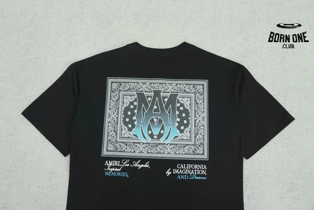 Camiseta Amiri Ma Bandana Black