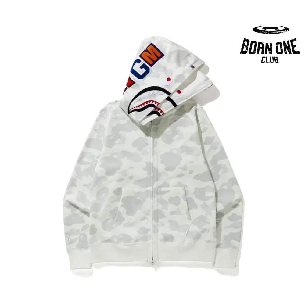 Bape Shark Moletom Zíper (Glow in the dark)