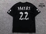 Camiseta Amiri 22 Logo-Print White Black