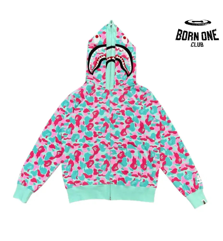 Bape shark Miami 4th Anniversary Moletom Zíper