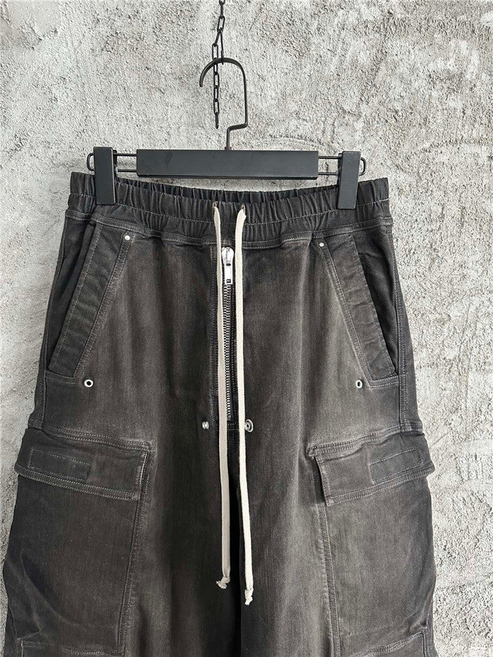 Rick Owens DRKSHDW Cargo Calça Jeans (Alta Qualidade)