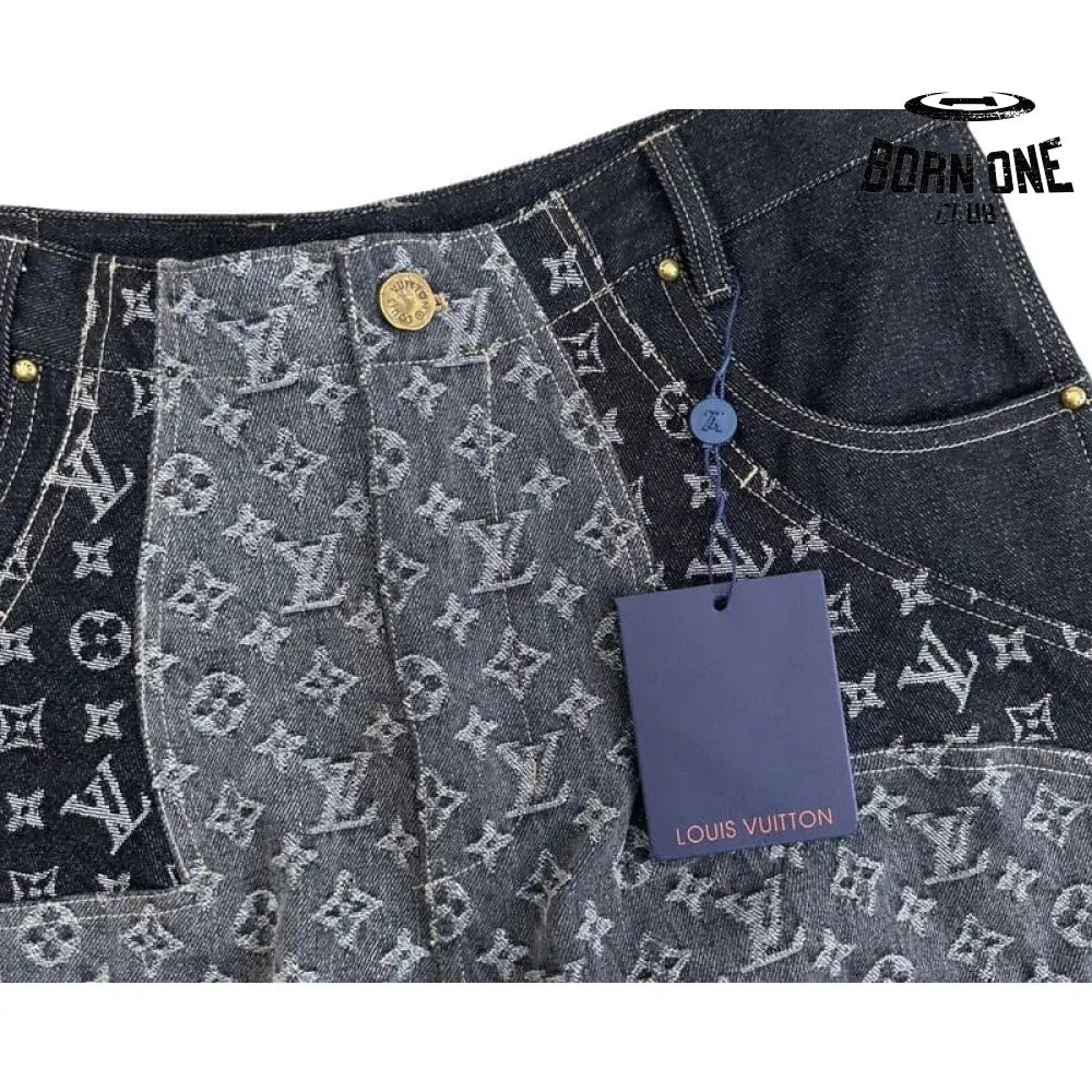 Calça Louis Vuitton Monogram Flower Denim
