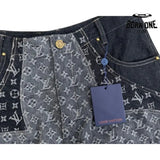 Calça Louis Vuitton Monogram Flower Denim