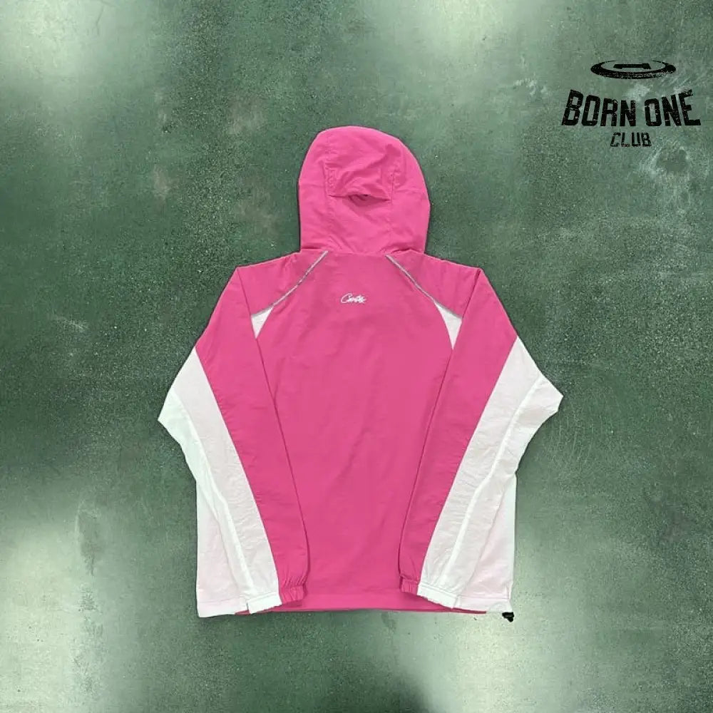 Jaqueta Corta Vento Corteiz Rosa Branco